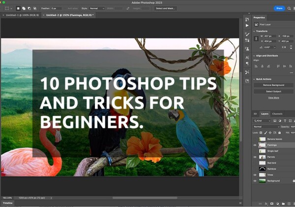 10 Photoshop Tips and Tricks for Beginners.
